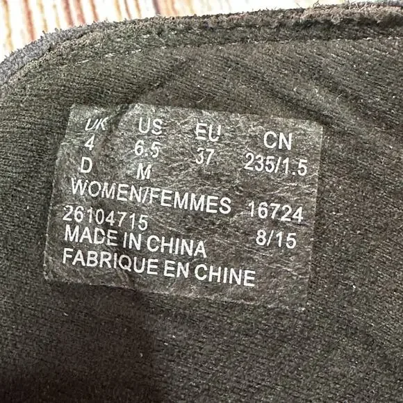 Clarks NIKKI NORTH Size 6.5 Black Leather Lace Zip Up Ankle Booties Boots Shoes - Picture 10 of 10